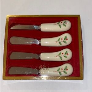 Lenox Red and Green Dining Set